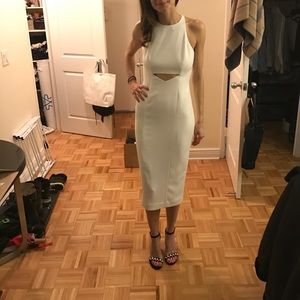 Jay Godfrey White Midi Dress